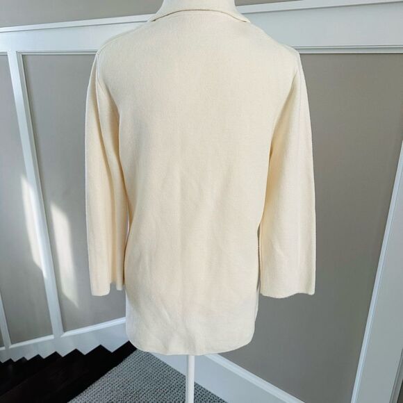 J. Crew Sophie, cream colored sweater blazer. - Picture 4 of 6